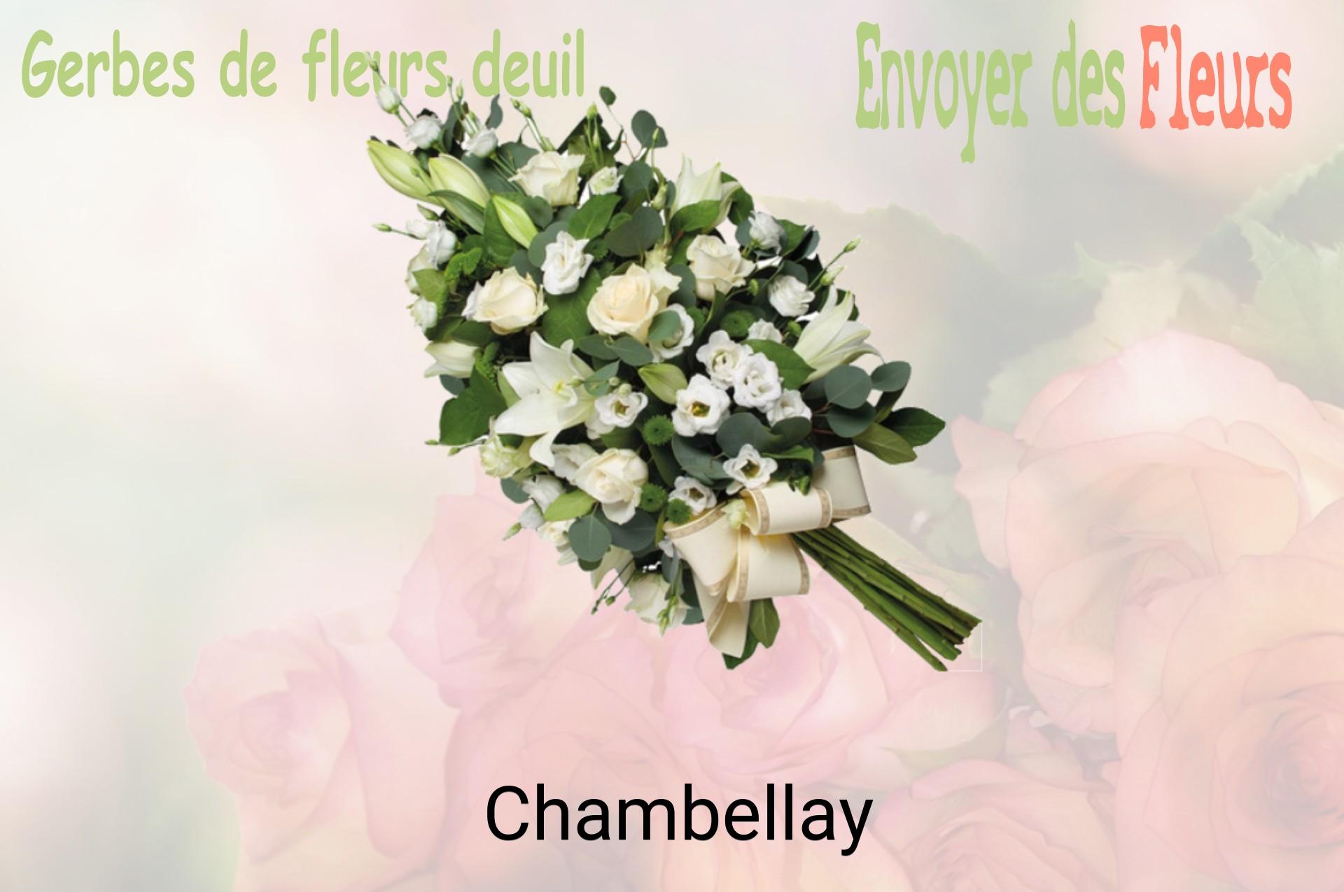 Gerbe de fleurs de deuil livrée à Chambellay